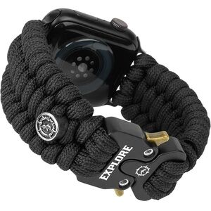 Black Paracord Watch Band